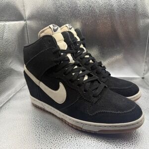 Size 10 Nike Dunk Sky High Black Gum Womens Athletic Sneakers‎ 528899-002